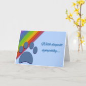 Sympathiekaart voor verlies hond kaart (Gele Bloem)