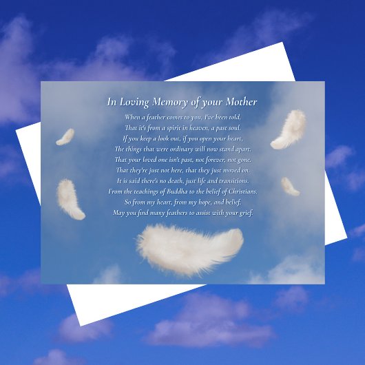Sympathiekaart voor verlies moeder Spiritueel Kaart