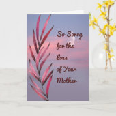 Sympathiekaart voor verlies van moeder Twilight Sk Kaart (Gele Bloem)