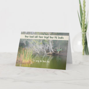 Sympathiekaart voor verlies van Pet Snake Kaart