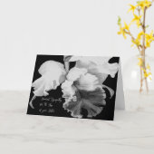 Sympathiekaart voor zuster met Cattleya Orchid Kaart (Gele Bloem)