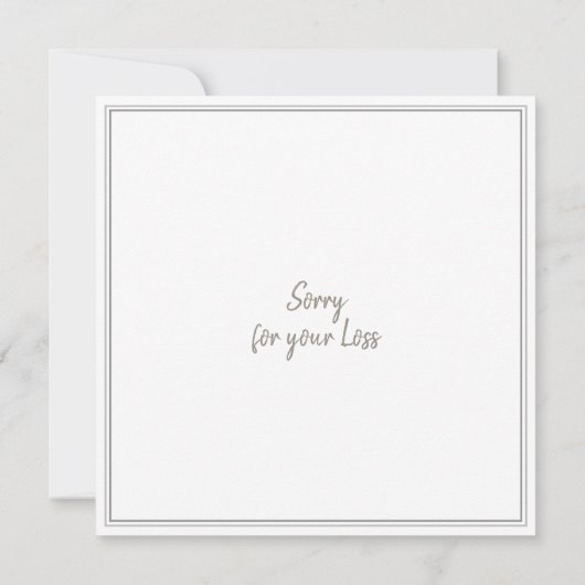 Sympathiekaart voor zwarte en witte Lily-tekening (Achterkant)