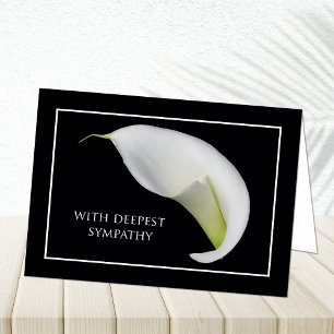 Sympathiekaarten — Dood — met diepste sympathie Kaart