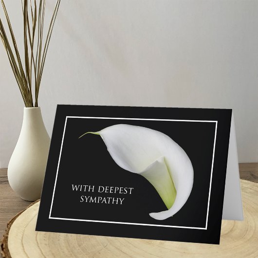 Sympathiekaarten — Dood — met diepste sympathie Kaart