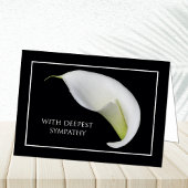 Sympathiekaarten — Dood — met diepste sympathie Kaart