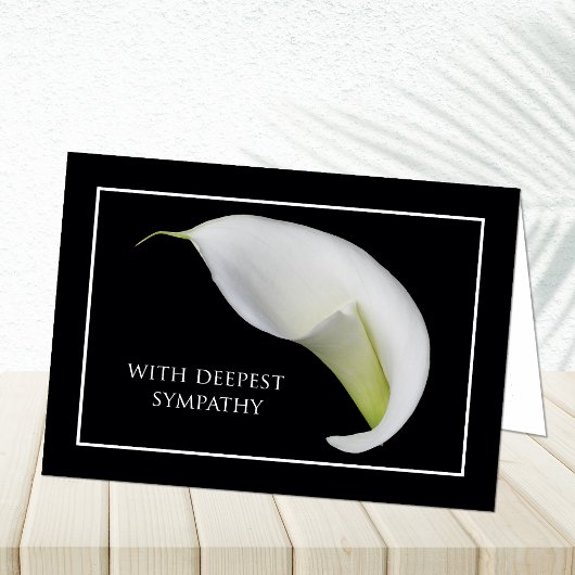 Sympathiekaarten — Dood — met diepste sympathie Kaart