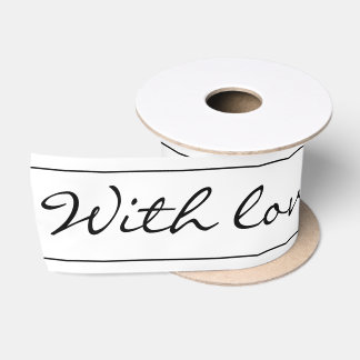 Sympathieverlies elegante belettering memorial wit satijnen lint
