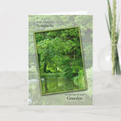 Sympathieverlies van opa tranquil rivierscène kaart (Voorkant)