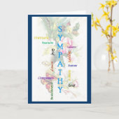 Sympathiewoorden Kaart (Gele Bloem)