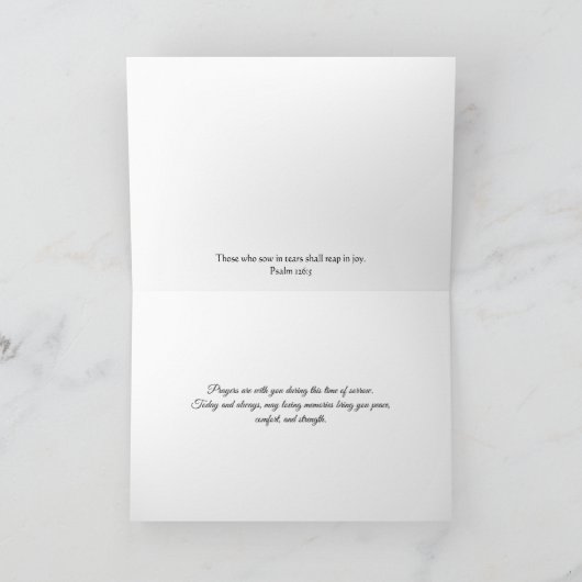 Sympathikaart Christelijke scripts Kaart (Binnen)