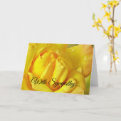 Sympathikaart Christelijke scripts Kaart (Gele Bloem)