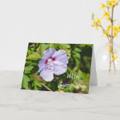 Sympathikaart - leeg binnenin voor je bericht kaart (Gele Bloem)