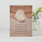 Sympathikaart met gedicht: Ik ben er voor jou Bedankkaart (Staand voorkant)