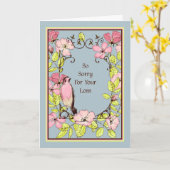 Sympathikaart, verlies van gezelschapsdieren kaart (Gele Bloem)