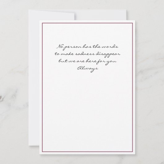 Sympathikaart Vogelboom Blauwgroen Lijst Wit (Achterkant)