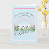 Sympathikaart voor drie katten kaart (Gele Bloem)