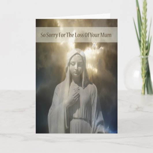 Sympathikaart voor verlies van moeder kaart (Voorkant)