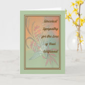 Sympathikaart voor verlies van Vriendin Kaart (Gele Bloem)