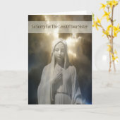 Sympathikaart voor verlies van zuster kaart (Gele Bloem)