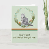 Sympathikaart voor Vrouw Tabby Cat Kaart (Voorkant)