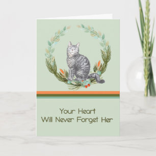 Sympathikaart voor Vrouw Tabby Cat Kaart