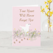 Sympathikaart voor Vrouw van gezelschapsdieren Kaart (Gele Bloem)