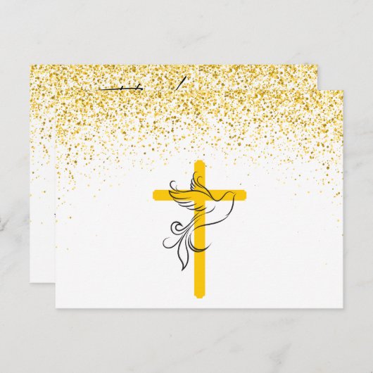 Sympathische begrafenis - Dankkaart - Cross and Do Briefkaart (Voorkant / Achterkant)