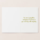 Sympathische foliekaart van dalDesignNZ Folie Kaarten (Binnen)