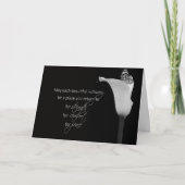 Sympathische vlinder in kala lily kaart (Voorkant)