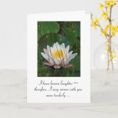 Sympathkaart voor waterLily Kaart (Gele Bloem)