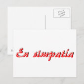 Sympathokaart Briefkaart (Voorkant / Achterkant)