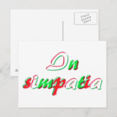 Sympathokaart Briefkaart (Voorkant / Achterkant)