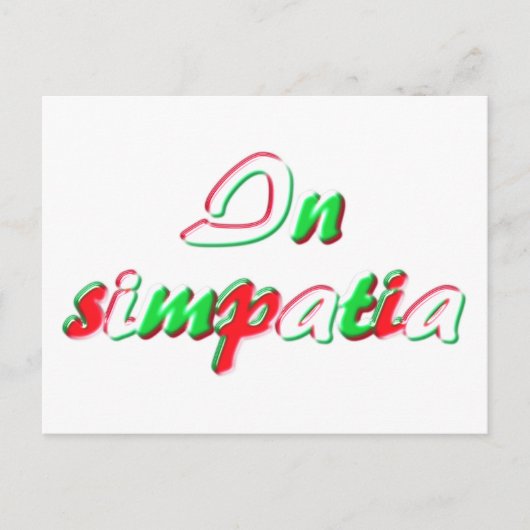 Sympathokaart Briefkaart (Voorkant)