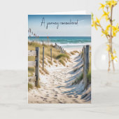 Sympathy Beach Fence in het zand Kaart (Gele Bloem)