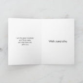 Sympathy Bible Verse Sheep Kaart (Binnen)