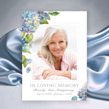 Sympathy Blue Hydrangea Floral Fotobegrafenis