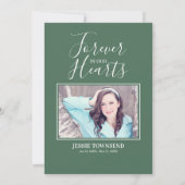 Sympathy Botanische Waterverf Foto Bedankkaart (Achterkant)