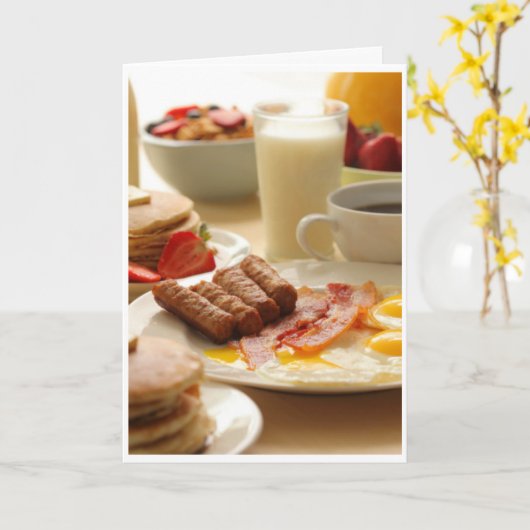 Sympathy - Breakfast Kaart (Gele Bloem)