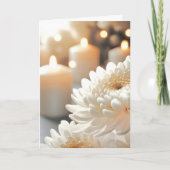 Sympathy Candle en Chrysanthemum Kaart (Voorkant)