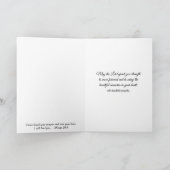 Sympathy Candle en witte chrysant Kaart (Binnen)