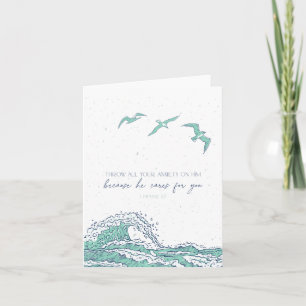 Sympathy Card bemoedigend Bijbelvers Schrift Kaart