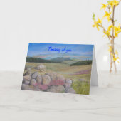 Sympathy Card, bericht toevoegen binnen Een vredig Kaart (Gele Bloem)