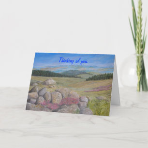 Sympathy Card, bericht toevoegen binnen Een vredig Kaart