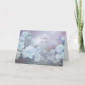 Sympathy Card Blauw Bloemen Verzenden van onze Lie Kaart (Voorkant)