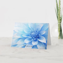 Sympathy Card Blauwe bloemen Kaart