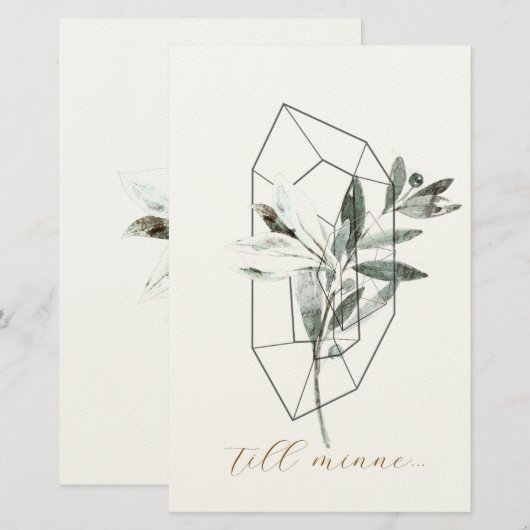 sympathy card briefpapier (Voorkant / Achterkant)