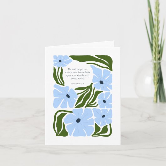 Sympathy Card Condoleance Bijbelvers Kaart (Voorkant)