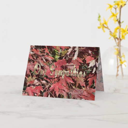 Sympathy card-customize kaart (Gele Bloem)