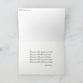 Sympathy Card - Deep Peace Gaelic Blessing Kaart (Binnen)