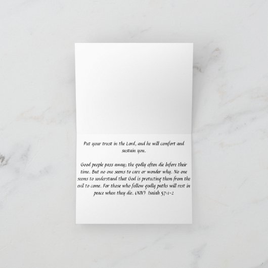 Sympathy Card - Denken aan jou Kaart (Binnen)